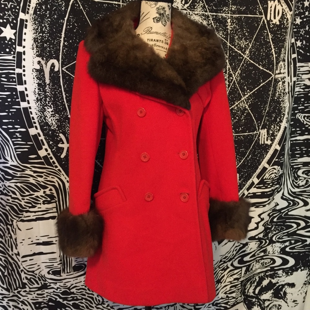 Stunning Holiday Red Mink Winter Coat